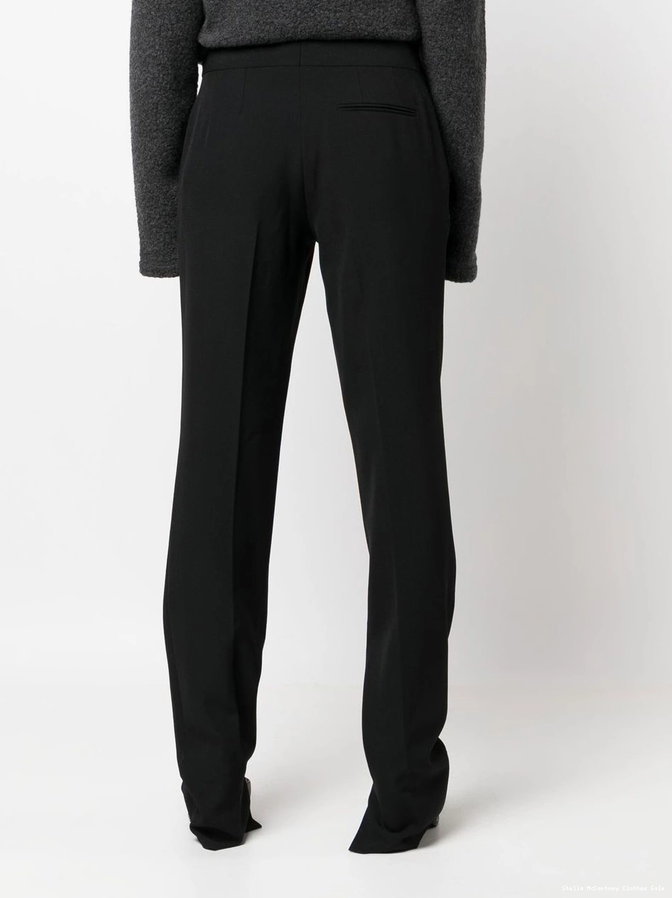 Affordable Women McCartney Stella split-cuff trousers slim-cut 0802